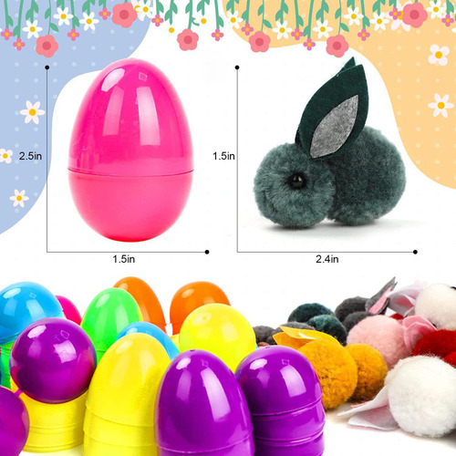L 24 Huevos De Pascua Con Conejitos Y Conejos