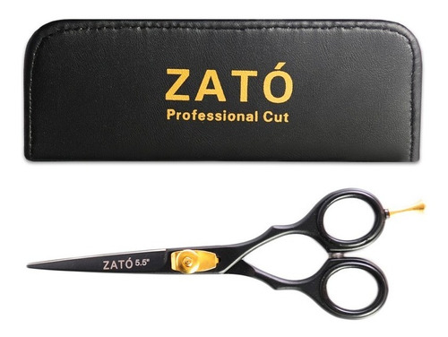 Zato Tijera Corte Filo Navaja Black Peluqueria 5.5 N550n