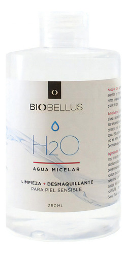 Biobellus H2o Agua Micelar Desmaquillante Facial 250ml