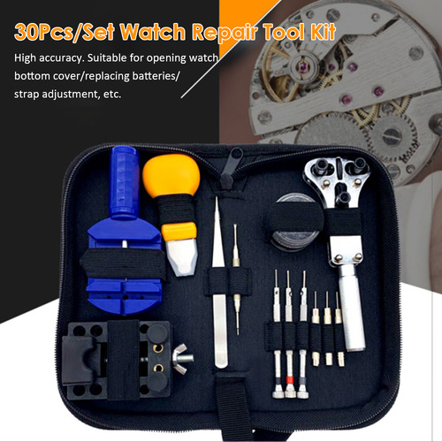 Kit De Herramientas De Reparación De Relojes: Abridor, Desto