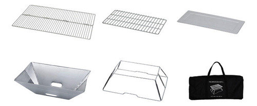 Parrilla De Camping Plegable De Acero Inoxidable Para