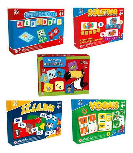 Jogos Tabuleiro Alfabetização + Jogo Da Memoria Alfabetica