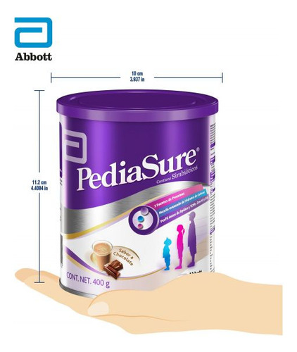 Pediasure En Polvo Lata Con 400 G - Sabor Chocolate Chocolate