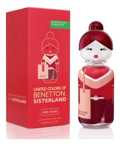 Perfume Benetton Sisterland Red Rose 80ml Edt Dama Original