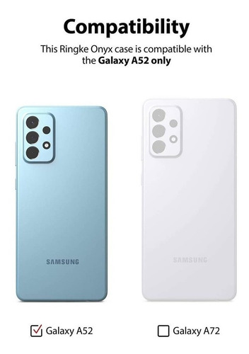 Imagen 4 de 6 de Funda Samsung A52 & A52 5g Ringke Onyx Galaxy Anti Impacto