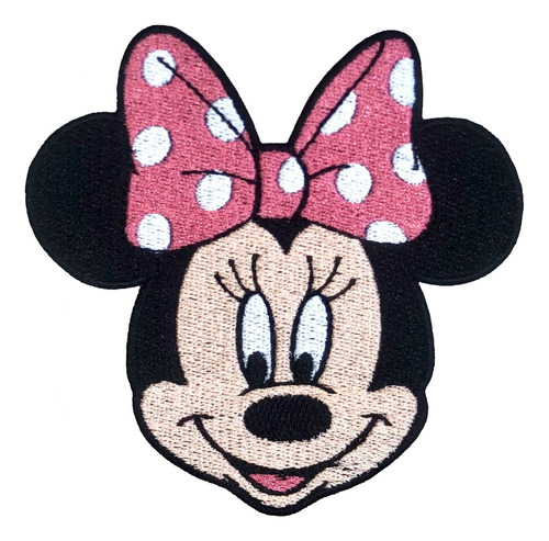 Parche Minnie Mouse Disney Rostro Bordado 95mm