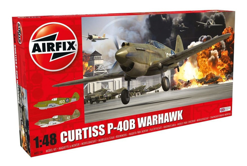 Airfix Wwii Curtiss P-40b Warhawk 1:48 - Kit De Modelo De Av