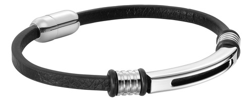 Pulseira de aço inoxidável Enso para homens Emb124b preta
