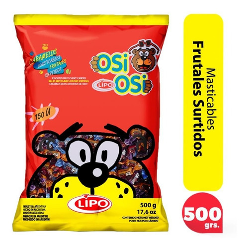 Caramelos Masticables Osi Osi Lipo Frutales 500g