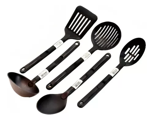 Utensilios Cocina Teflon Cucharon Espatula Set 5 Sheshu Home