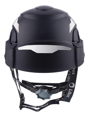 Casco Alturas Andes Libus Completo Reflejantes Y Mentonera Color Negro