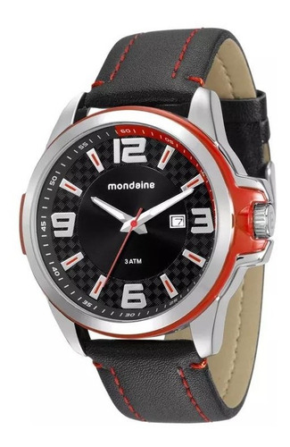 Relógio Masculino Pulseira De Couro Mondaine 76636g0mvnh2