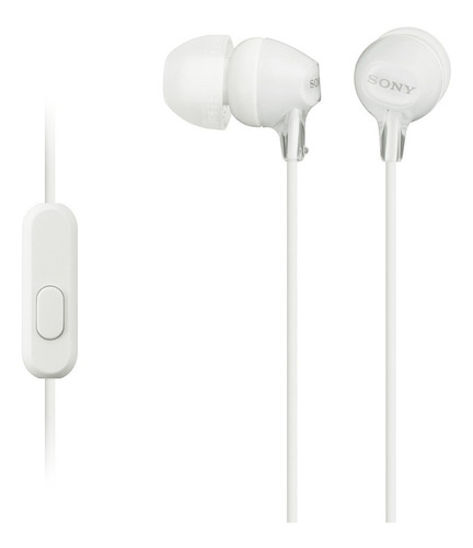 Audífonos Sony Internos Y Funcion Manos Libres- Mdr-ex15ap Color Blanco