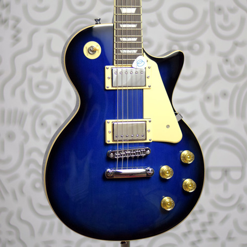 Guitarra Strinberg Les Paul Lps230 Blue Bl 2 Humbuckers Acabamento Brilhante Basswood Com Palheta Groover