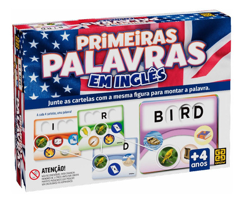 Jogo - Primeiras Palavras Em Inglês - Grow