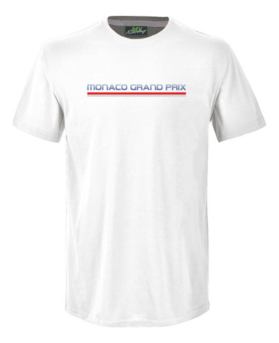 Playera Motorsports Mx Racing Monaco Grand Prix Blanco Hombr