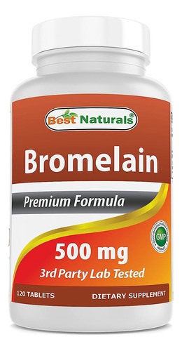 Best Naturals Enzimas Digestivas De Bromelina 500mg 120cap