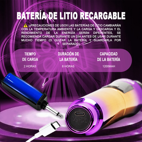 Micrófono Mic-108 Inalámbrico Profesional Karaoke Kit 2pcs