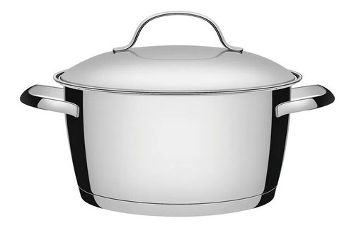 Caçarola Funda Tramontina Allegra em Aço Inox com Fundo Triplo 18cm 2,2L
