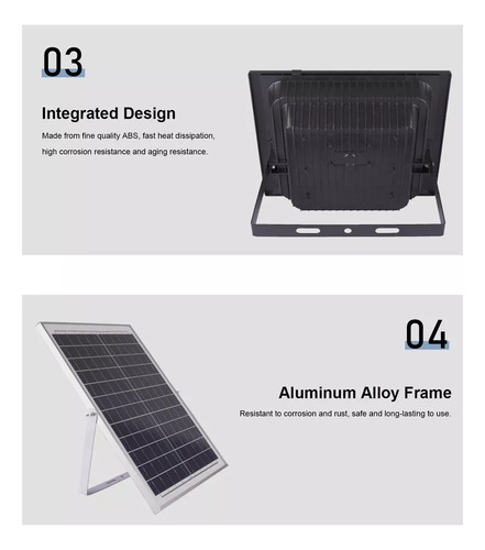 2pcs 25w Al Aire Libre Led Luz Solar Ip67 A Prueba De Agua