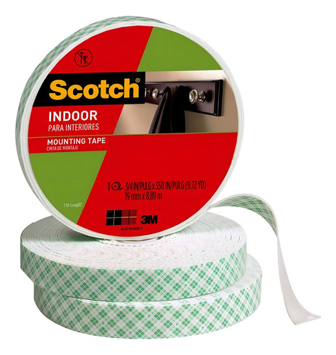 Cinta De Montaje Doble Faz 3m Scotch 19 Mm X 8.89 M