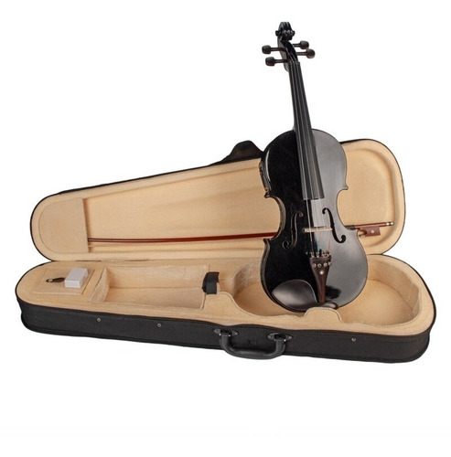 Violin 4/4 De Estucio Y Practica Para Principiantes - Negro