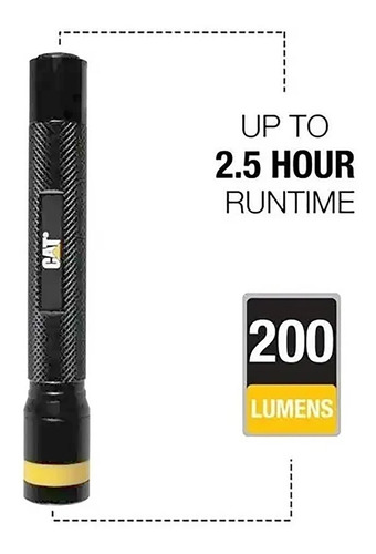 Imagen 4 de 6 de Linterna Led Tactica Aluminio 200 Lumens Cat Ct12520 De Mano