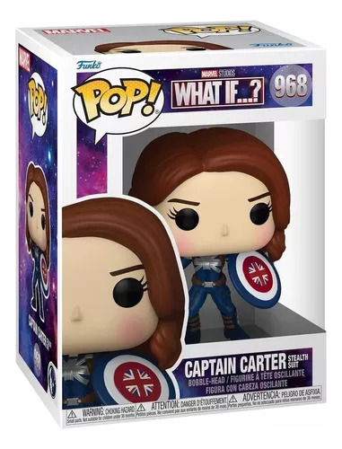Funko Pop Marvel Studios What If ..? Capitana Carter 968 M4e