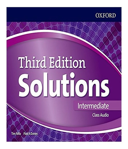Solutions   Intermediate   Class Audio Cd   03 Ed: Solutions   Intermediate   Class Audio Cd   03 Ed, De Oxford. Editora Oxford - Professor, Capa Mole, Edição 3 Em Inglês