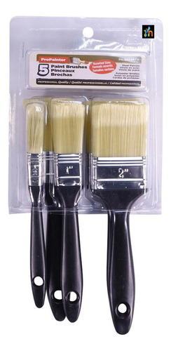 Set De Brochas Para Pintura Profesional Rect Cerda Poliester