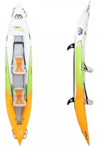 Kayak Inflable Betta K0 Doble  + Remo + Bolso / Aqua Marina