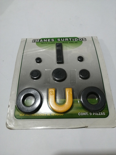 Imanes Surtidos Juego 9 Piezas Didacticos Juegos Oficina