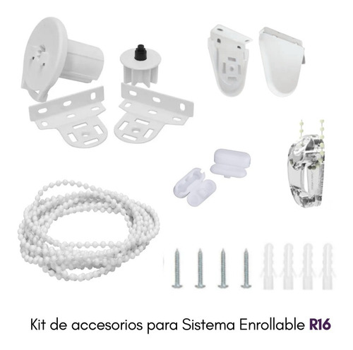 Sistema - Kit De Accesorios R16 Para Cortina Enrollable 