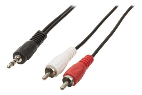 Cable Mini Plug 2x1 /3.5mm X2 Macho Rca 3 Metros