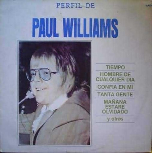 Paul Williams Perfil Grandes Exitos Vinilo Argentino Lp Pvl