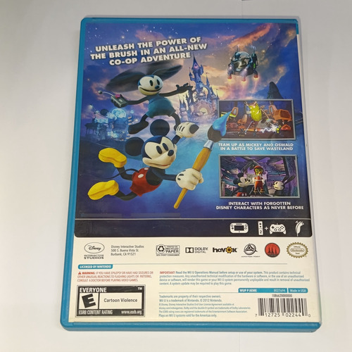 Epic Mickey 2 The Power Of Two Wii U - Español (Reacondicionado)