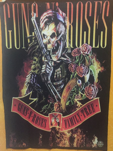 Bandeira Guns' N Roses Classica Axl Rose Slash Guns