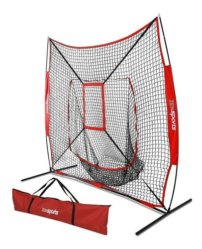 Red De Práctica De Béisbol Strike Zone W/ Portable