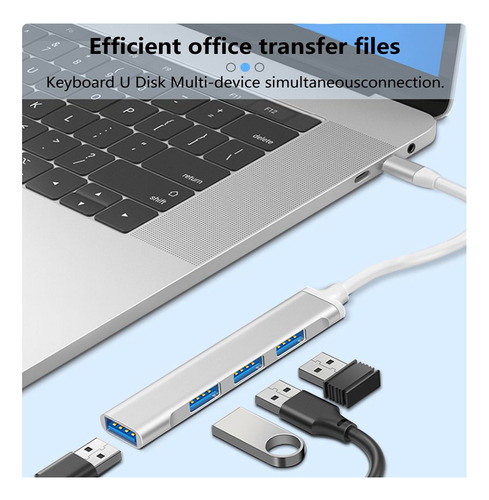 Expansor Usb C Usb 3.0, Estación De Acoplamiento Para Comput