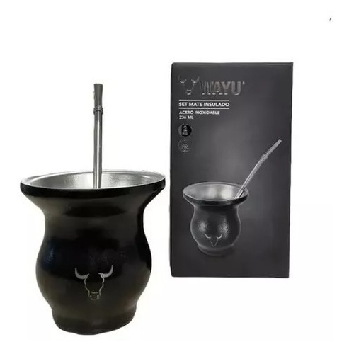 Mate Insulado + Bombilla Wayu Matero Mate 236ml