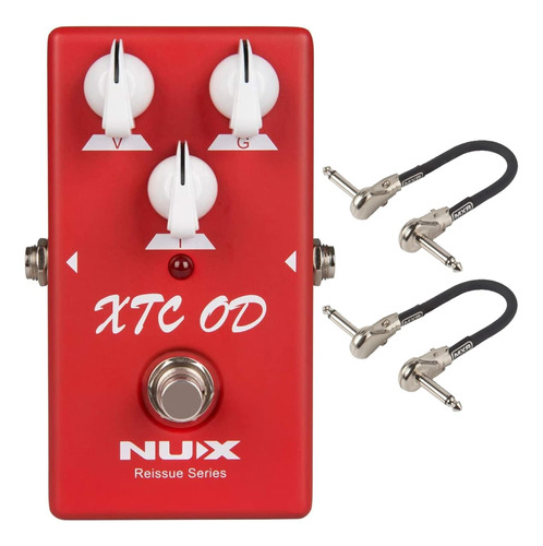 Nux Xtc Od Overdrive Pedal Bundle 2 Cables De Conexión...