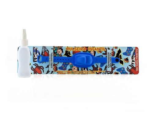 Imagen 3 de 7 de Pulseras Sanitizantes Auto Azul Niños Luminares