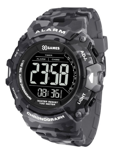 Relógio Masculino Camuflado X-games Digital Silicone +nf