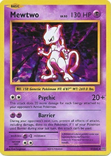 Mewtwo 51/108 Shattered Holo Raro Esp Pokemon Tcg