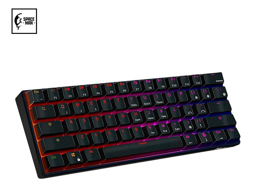 Teclado Gamer Bluetooth Royal Kludge Rk61 Inglés Us Rgb