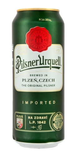 Six Pack De Cervezas Checas Pilsner Urquell De 500 Ml (lata)