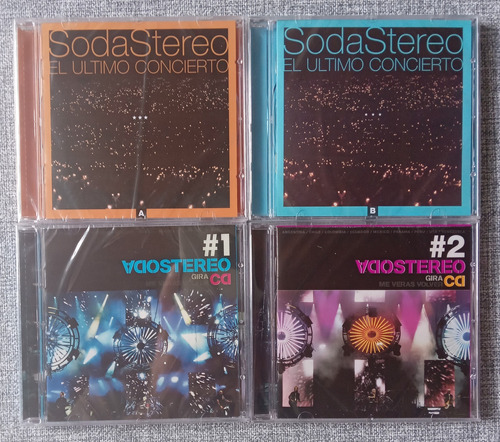 4 Cds Soda Stereo Concierto A Y B Y Volver 1 Y 2 Nuevos