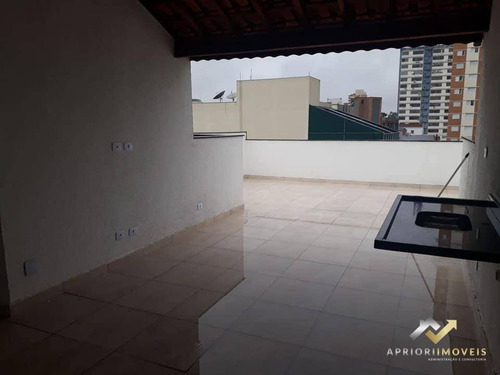 Cobertura Com 2 Dormitórios À Venda, 121 M² Por R$ 500.000,00 - Vila Valparaíso - Santo André/sp - Co0115