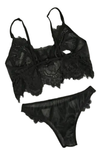 Conjunto Lenceria  Babydoll Romantica/ Brasier+bikini 