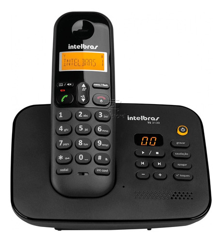 Telefone Sem Fio Intelbras Ts 3130 Com Secretária Eletrônica